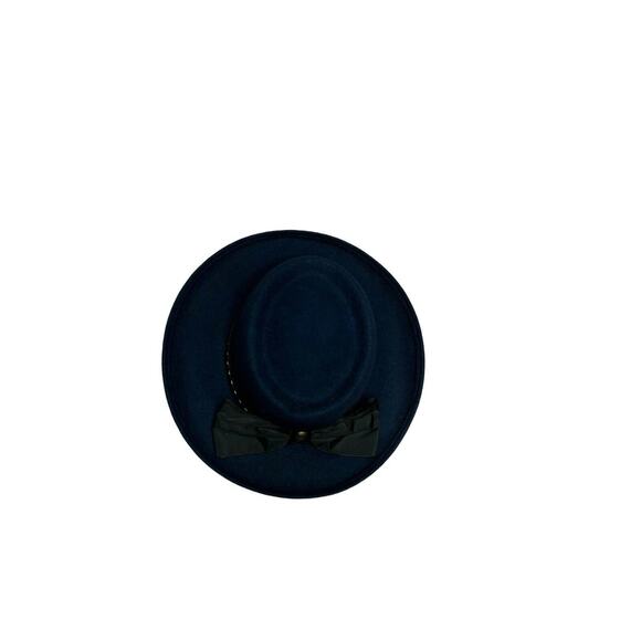 Vintage Fedora firm wool Life hat classic One size Blue Bow main image 6